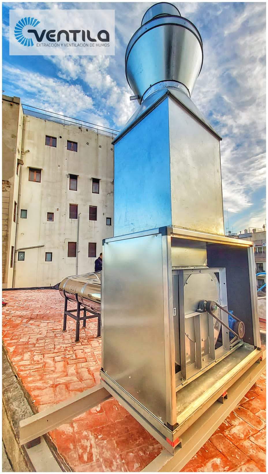 instalación turbinas de extracción humos en Barcelona