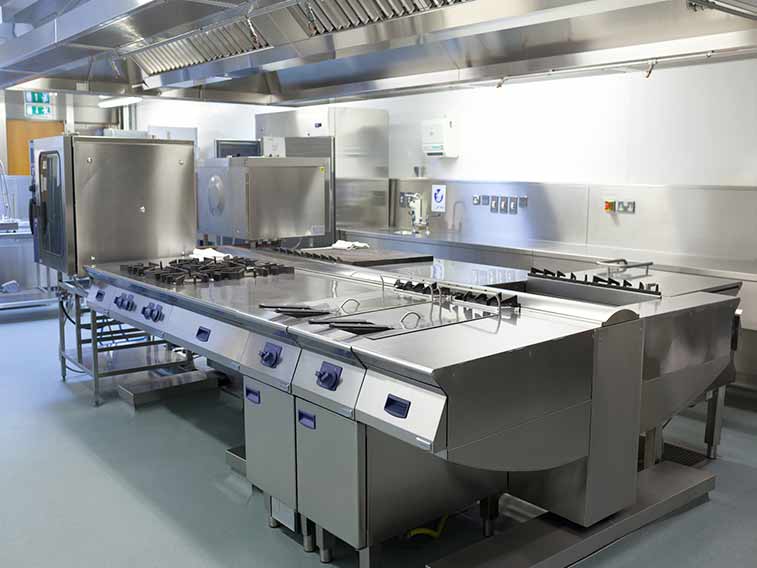 forrado y revestimiento de acero inoxidable para cocinas industriales Barcelona