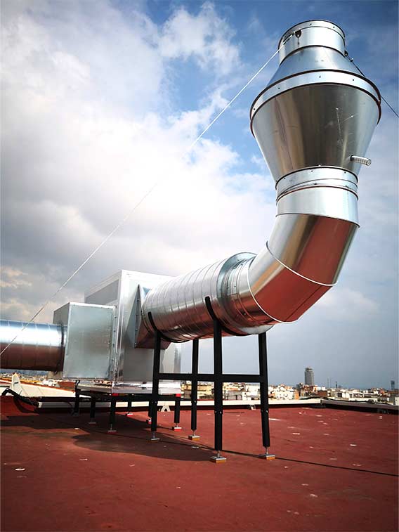 reparación conductos de extracción de aire en Barcelona