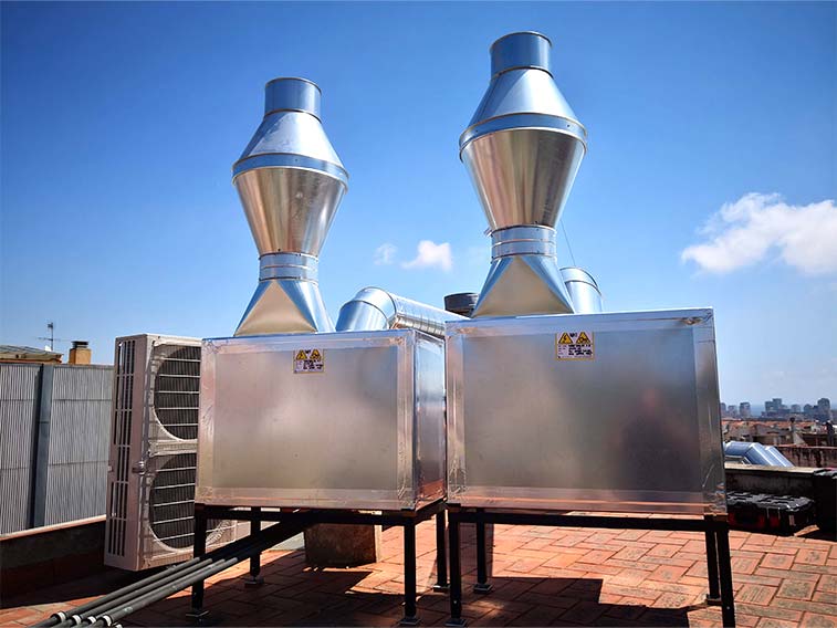 Instalación de cajas