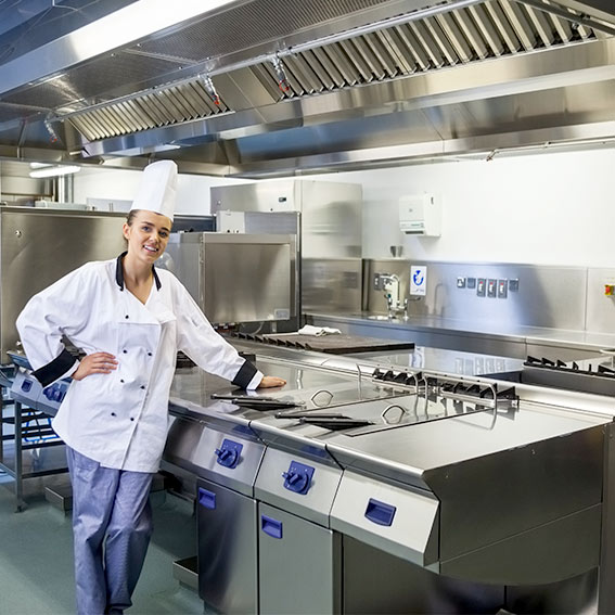 Instalación de cocinas industriales y profesionales para restaurantes, hoteles, hospitales, colegios hostelería en Barcelona