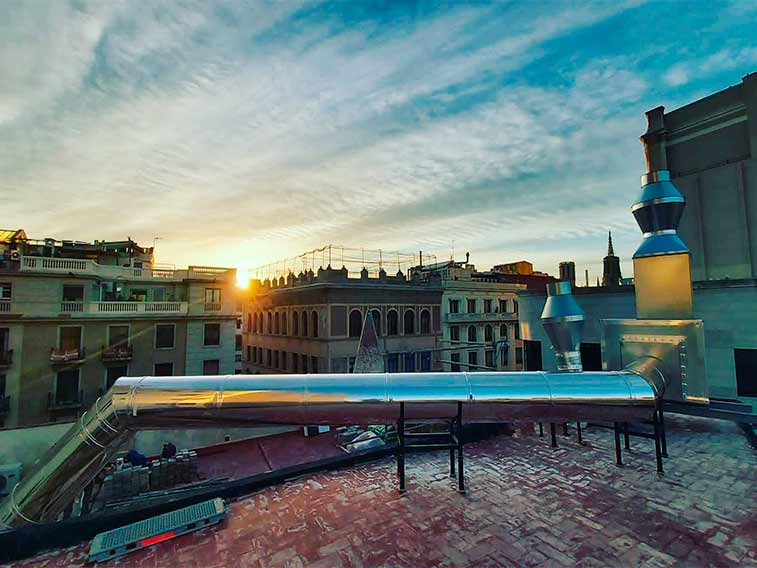 instalación tubos homologados EI-30 Barcelona