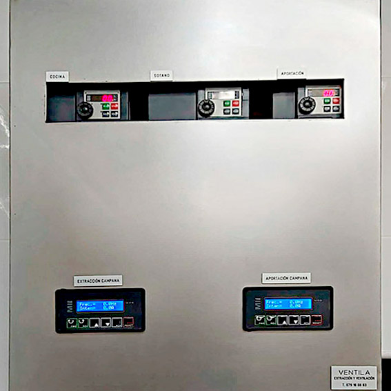 instalación variadores de frecuencia motores turbinas, extractores barcelona